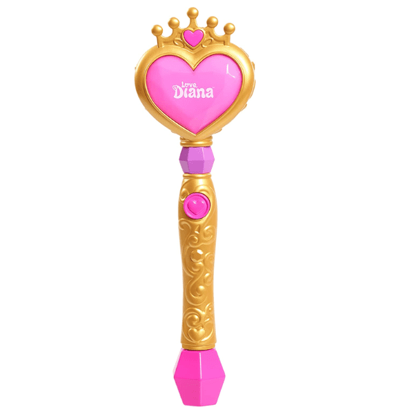 LOVE DIANA – Varita Mágica de Burbujas Rosa con Luz 30 cm Juguete Interactivo para Niñas - Imagen 4