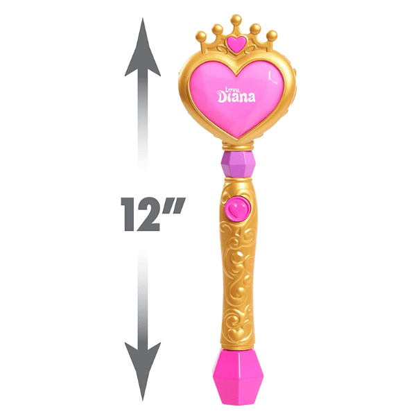 LOVE DIANA – Varita Mágica de Burbujas Rosa con Luz 30 cm Juguete Interactivo para Niñas - Imagen 6