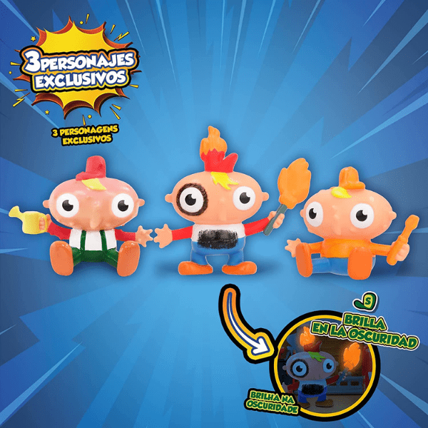 LUCKY BOB – Playset Lucky Bob Home Serie 1 con 3 Figuras y Accesorios Juguete Infantil - Imagen 5