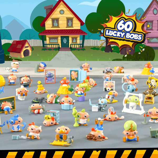 LUCKY BOB – Playset Lucky Bob Home Serie 1 con 3 Figuras y Accesorios Juguete Infantil - Imagen 7