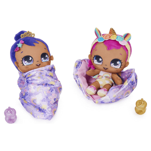 MAGIC BLANKET BABIES – Muñeca Bebé Sorpresa Lila – 80 sonidos y manta mágica