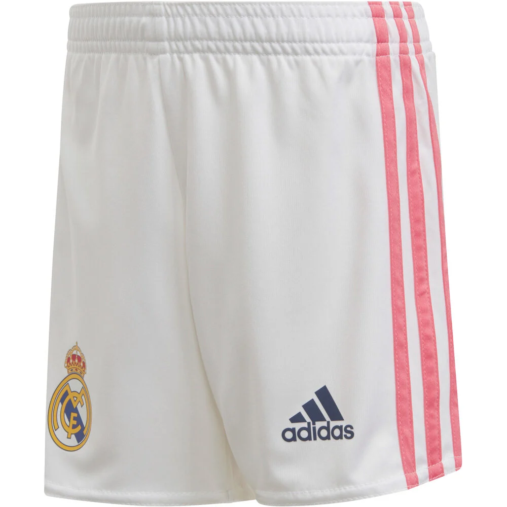 ADIDAS – Conjunto Real Madrid niño 2020/21 oficial | Kit Adidas blanco y rosa - Imagen 9