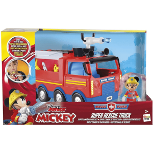 MICKEY MOUSE- Camión Bomberos Mickey con Luces y Sonidos IMC Toys + Figura 3 Años