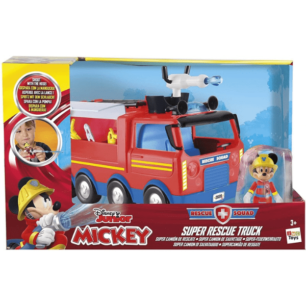 MICKEY MOUSE- Camión Bomberos Mickey con Luces y Sonidos IMC Toys + Figura 3 Años - Imagen 2