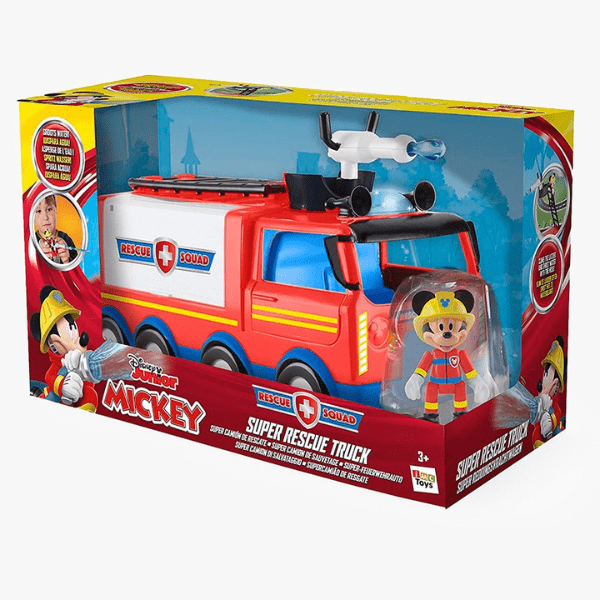 MICKEY MOUSE- Camión Bomberos Mickey con Luces y Sonidos IMC Toys + Figura 3 Años - Imagen 3