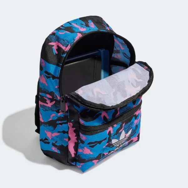 ADIDAS- Adidas Camo Inf BP Mochila Infantil Azul Negro Unisex Mini - Imagen 4