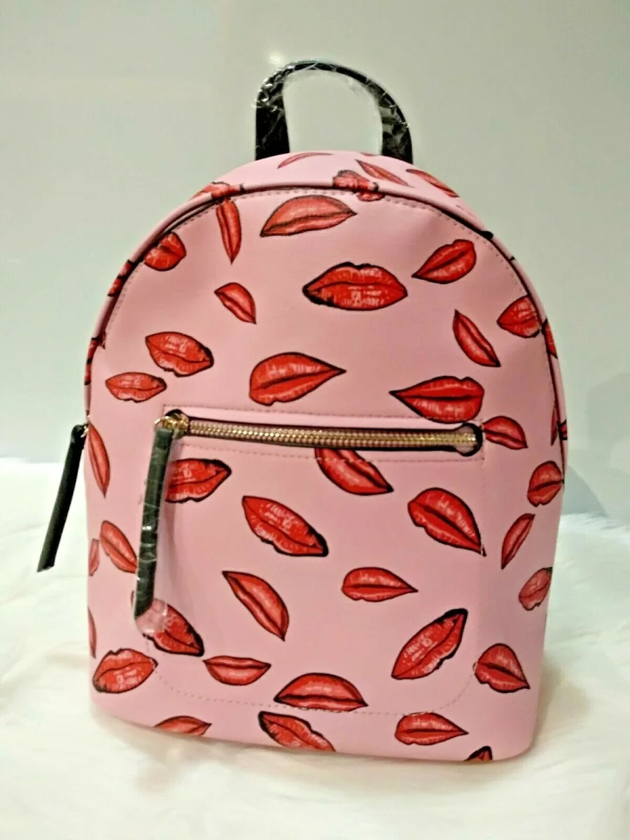 PARFOIS – Mochila Parfois Rosa Labios Mujer Mini Mochila Casual 5L - Imagen 3