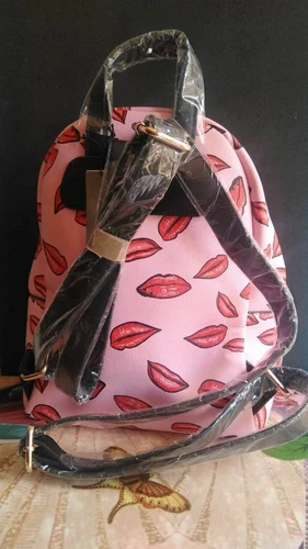 PARFOIS – Mochila Parfois Rosa Labios Mujer Mini Mochila Casual 5L - Imagen 8