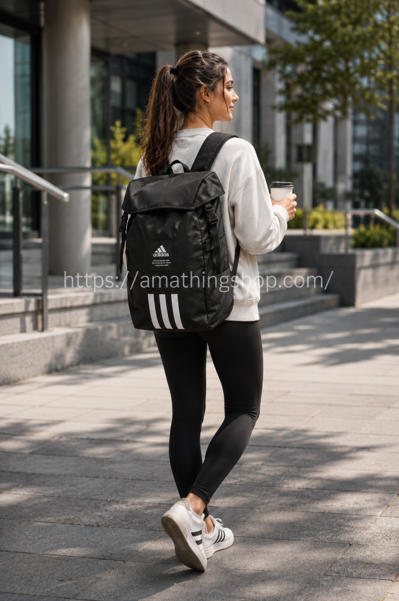 ADIDAS – Mochila Adidas Negra 27,5 L HC7269 para Portátil, Trabajo, Universidad y Gimnasio - Imagen 9