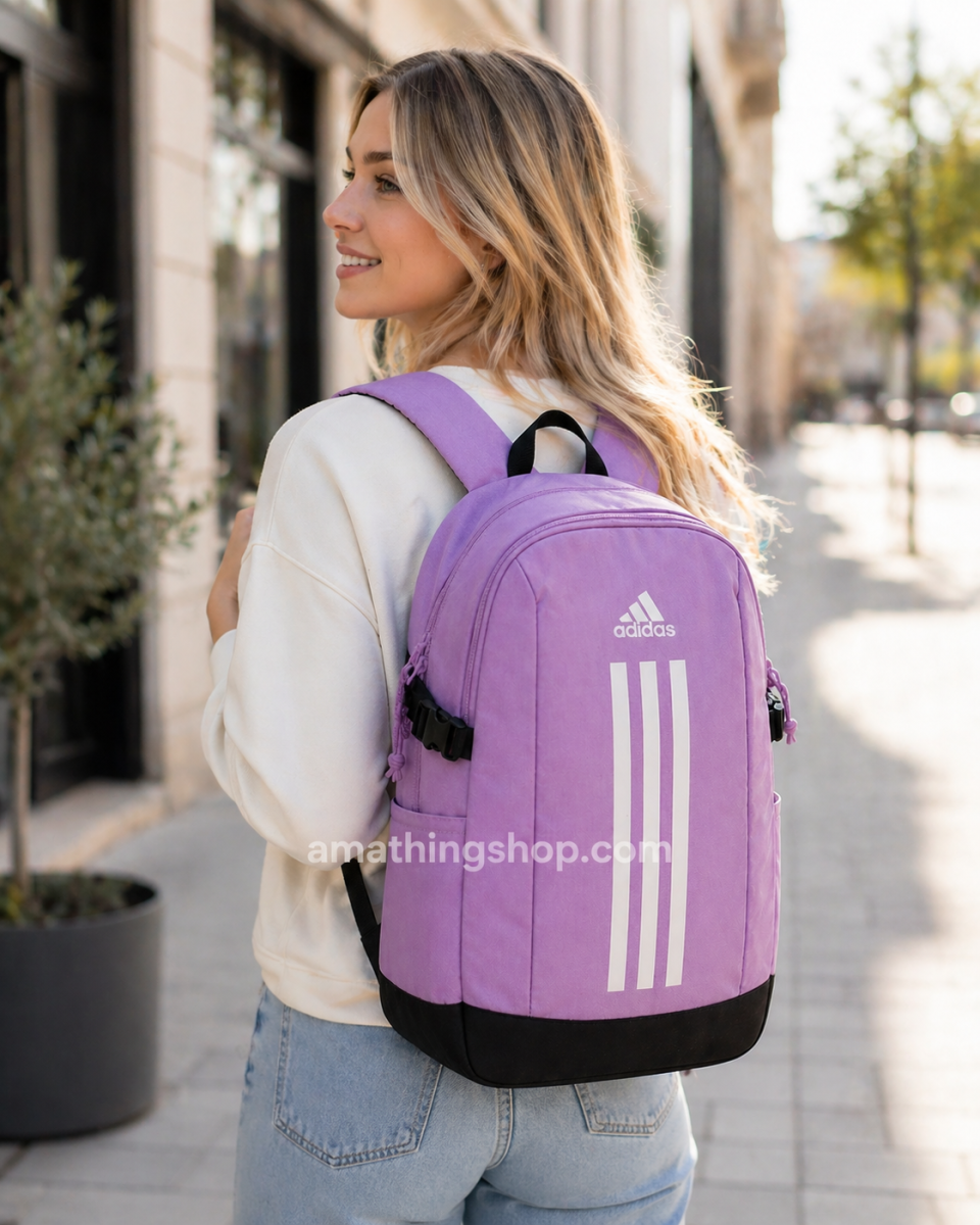 ADIDAS – Mochila Adidas Power VII Lila 26L para Portátil IX3180 - Imagen 9