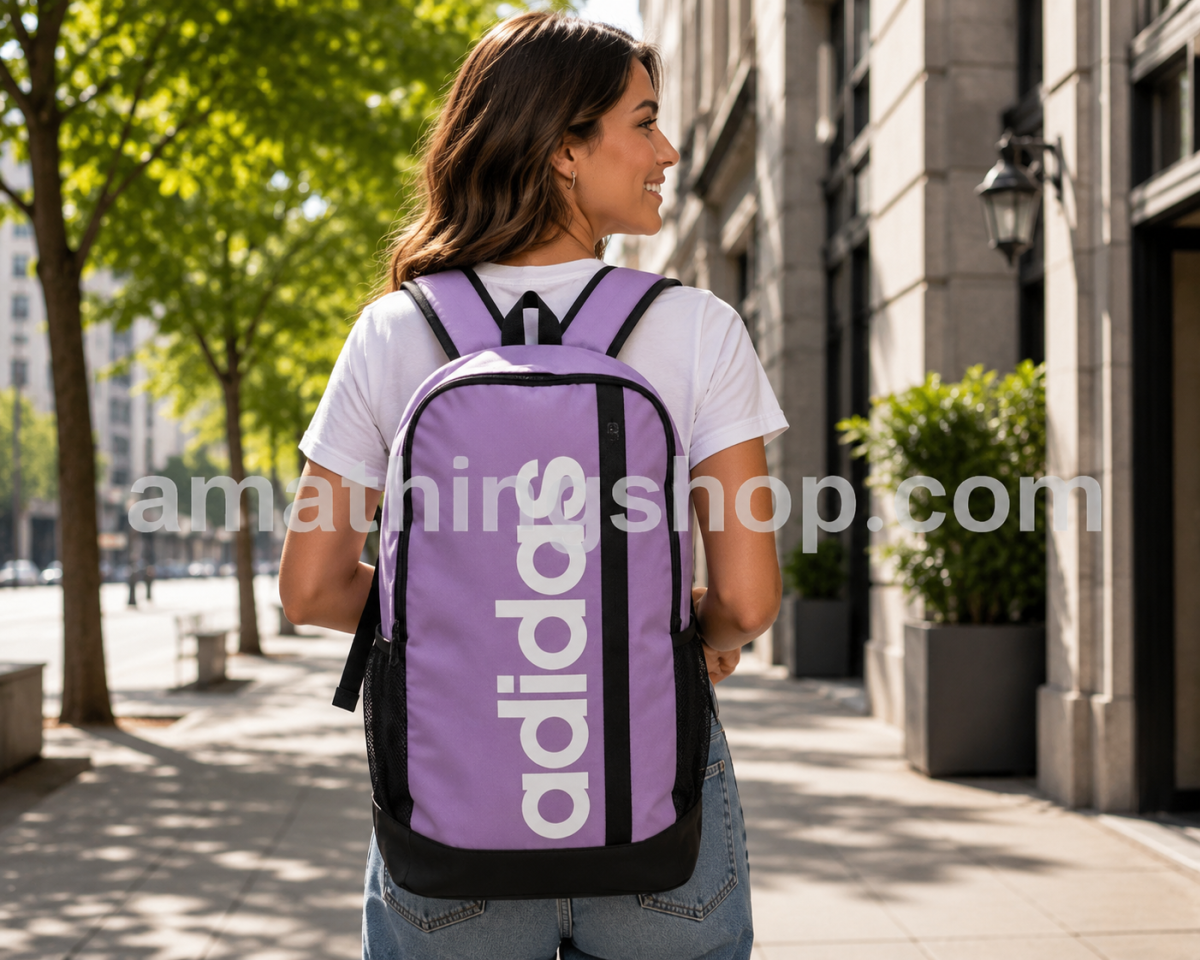 ADIDAS – Mochila adidas Morada Mujer IZ1902 22,5L | Mochila Escolar, Universidad, Trabajo y Viaje - Imagen 5