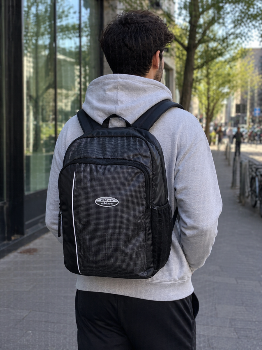 ADIDAS – Mochila Adidas Originals RYV Negra HD9650 29L Unisex Universidad Gym Viaje - Imagen 9