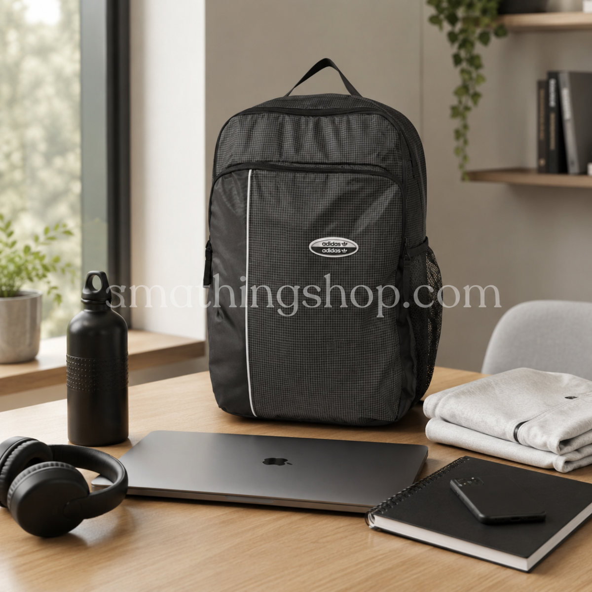 ADIDAS – Mochila Adidas Originals RYV Negra HD9650 29L Unisex Universidad Gym Viaje - Imagen 7