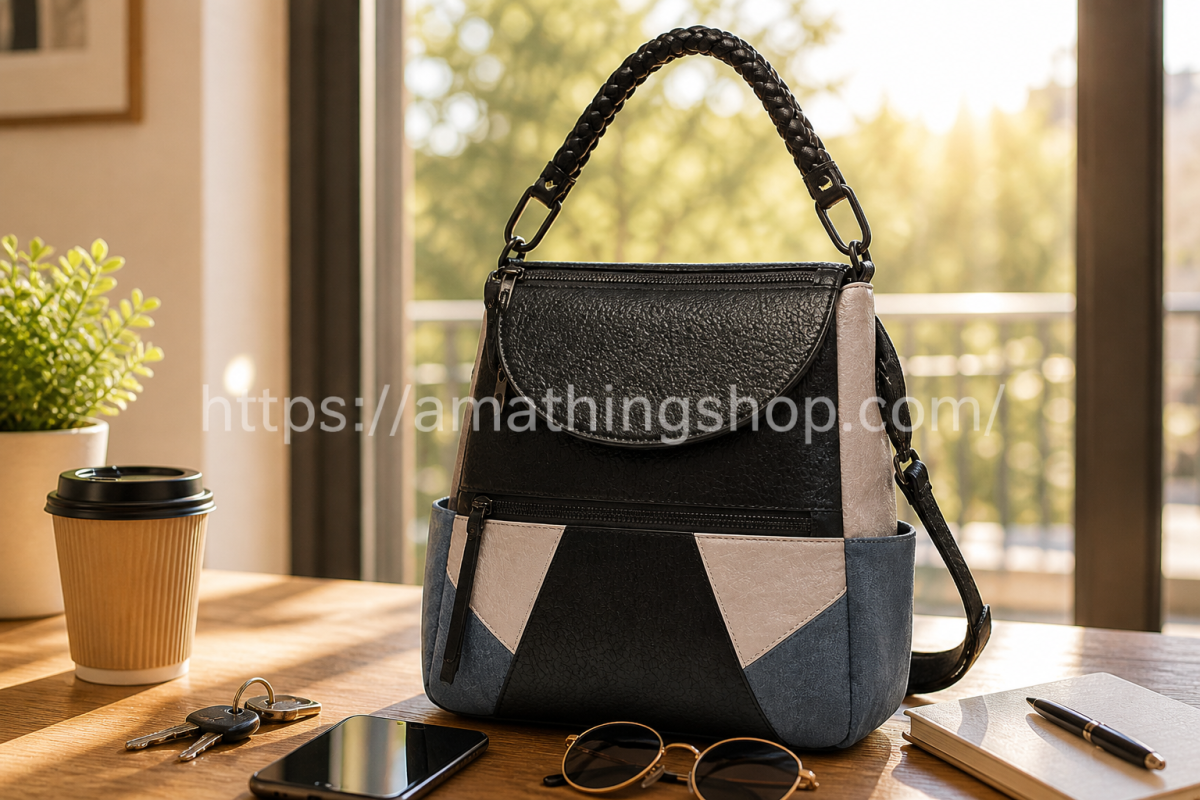 DESIGUAL – Desigual Sterlina Positano Mochila Bolso 2 en 1 mujer negro azul - Imagen 7
