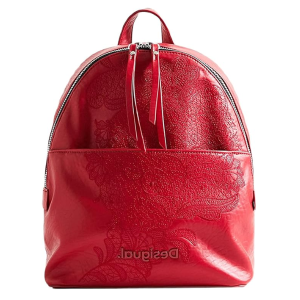 DESIGUAL – Mochila Desigual Back Rising Mombasa Mini Roja Mujer 24x30x12cm