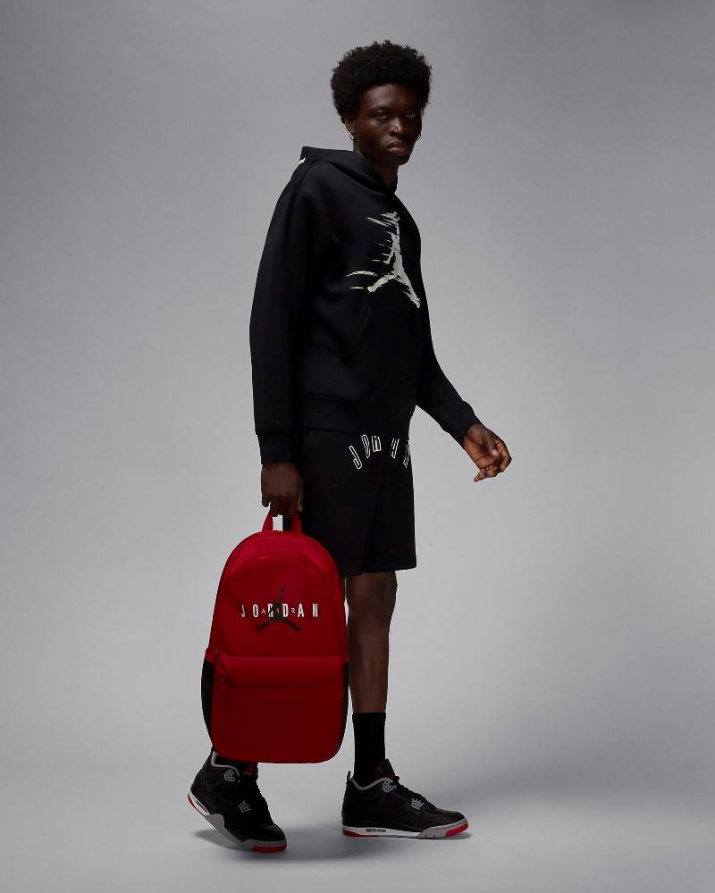 NIKE – Mochila Jordan Jam HBR Roja 23L MA0880-R78 para Portátil, Instituto y Viaje - Imagen 7
