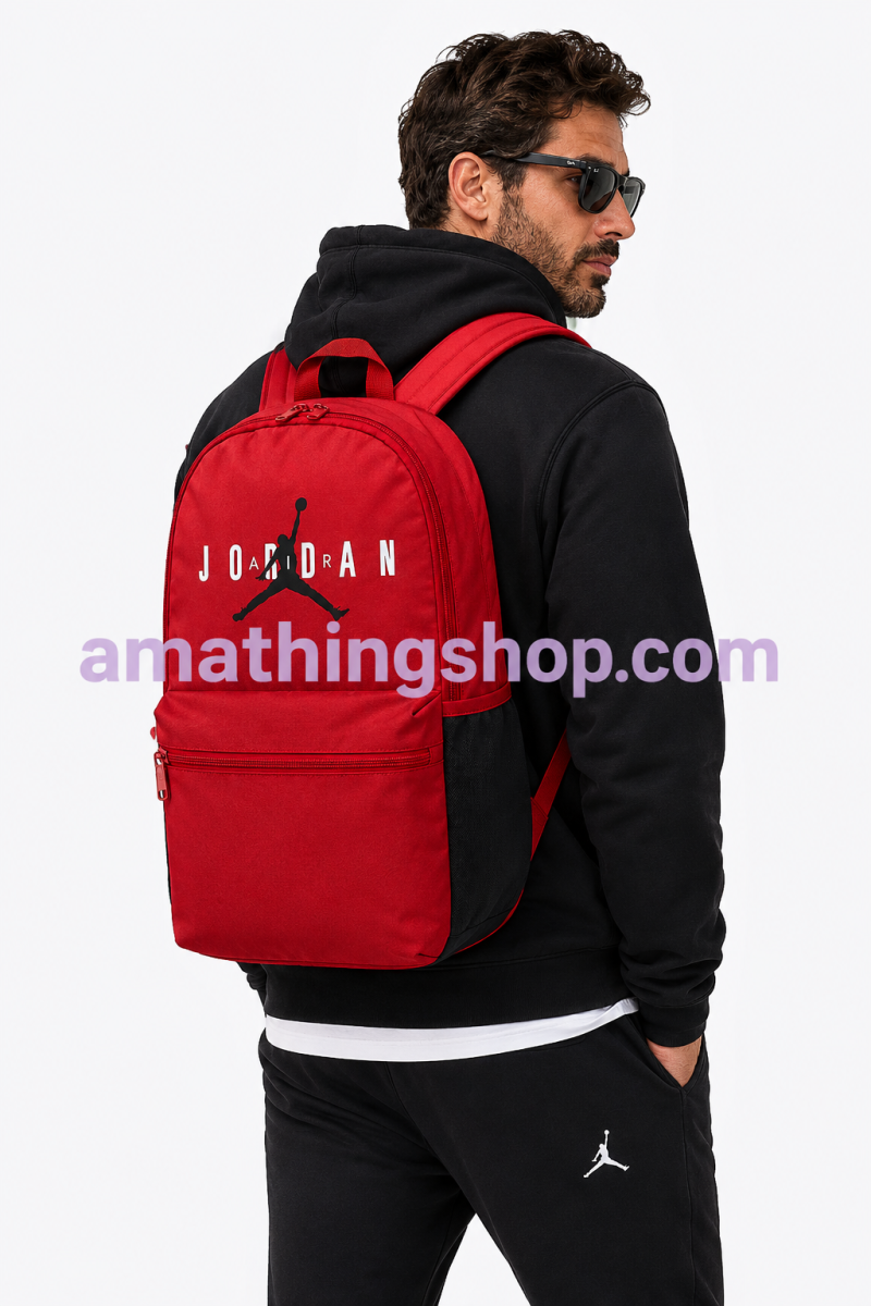 NIKE – Mochila Jordan Jam HBR Roja 23L MA0880-R78 para Portátil, Instituto y Viaje - Imagen 6