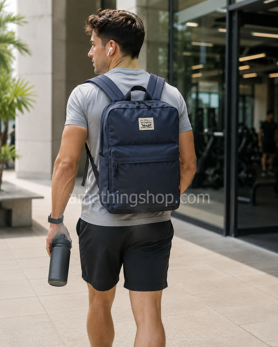LEVI´S – Mochila Levi’s Azul The Levis Pack Unisex Grande Blue 25L. - Imagen 4