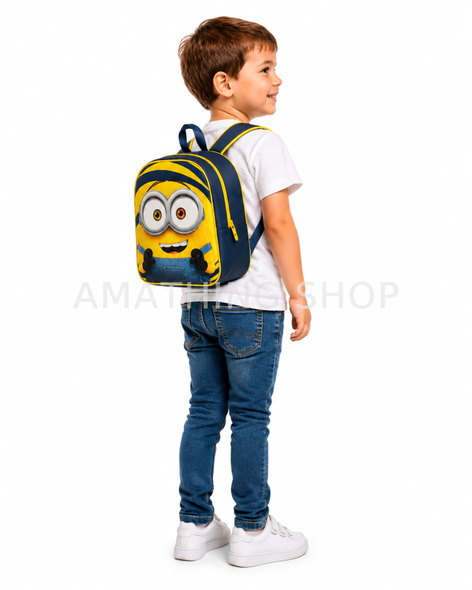 Cyp Brands – Mochila Infantil Minions Bob 3D 30 cm Guardería Preescolar Niño - Imagen 6