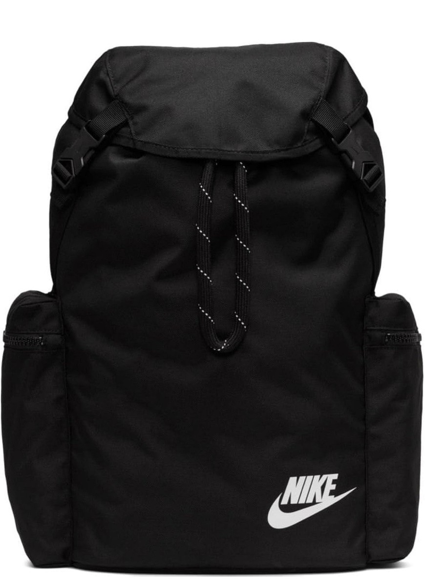NIKE – Mochila Nike Heritage Negra BA6150-010 Original Unisex | Mochila Vintage 24L para Universidad, Trabajo, Viaje y Gimnasio - Imagen 3