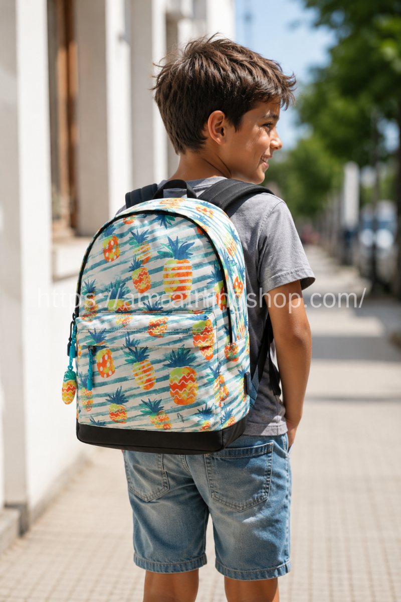 OH MY POP – Mochila Oh My Pop Ananas Piñas 42 cm Portátil 15” Escolar Instituto Unise - Imagen 6