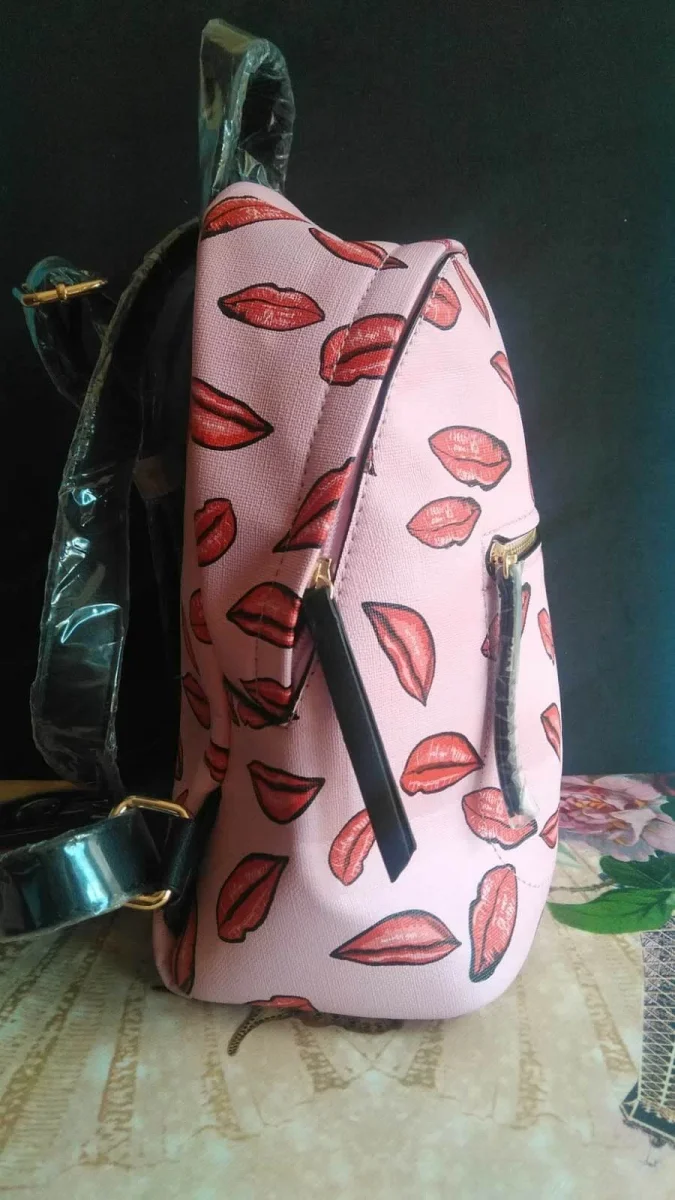 PARFOIS – Mochila Parfois Rosa Labios Mujer Mini Mochila Casual 5L - Imagen 9