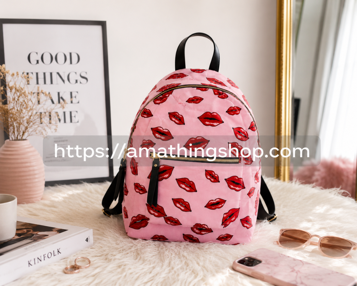 PARFOIS – Mochila Parfois Rosa Labios Mujer Mini Mochila Casual 5L - Imagen 6