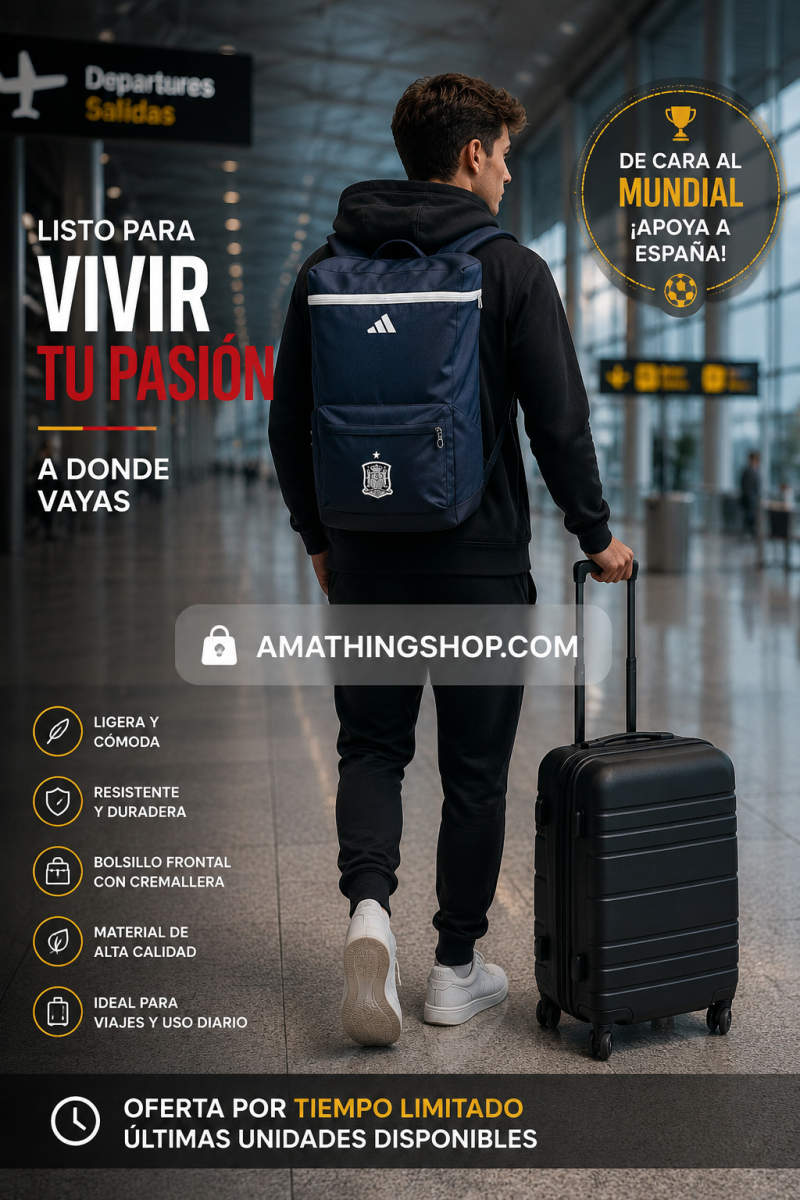 ADIDAS – Mochila Adidas de la Selección Española Deporte FEF Azul - Imagen 8