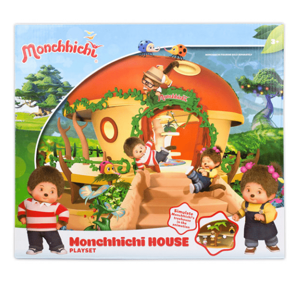 TOY PARTNER – Casa Monchhichi 38 Cm Playset con Figura Árbol Terraza Conectable - Imagen 4
