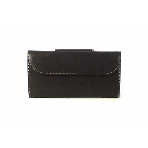 Cartera billetera mujer piel de calidad Nilo grande marrón combinada - Imagen 6
