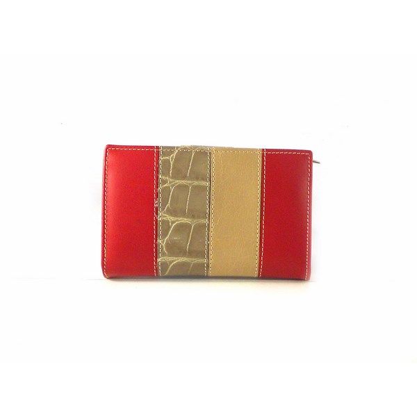 Cartera pequeña piel mujer Nilo combinada con monedero de cremallera - Imagen 5