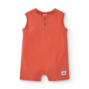 Mono de bebé niño color rojo
