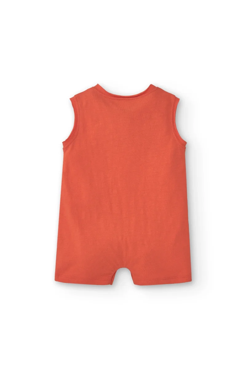 Mono de bebé niño color rojo - Imagen 3