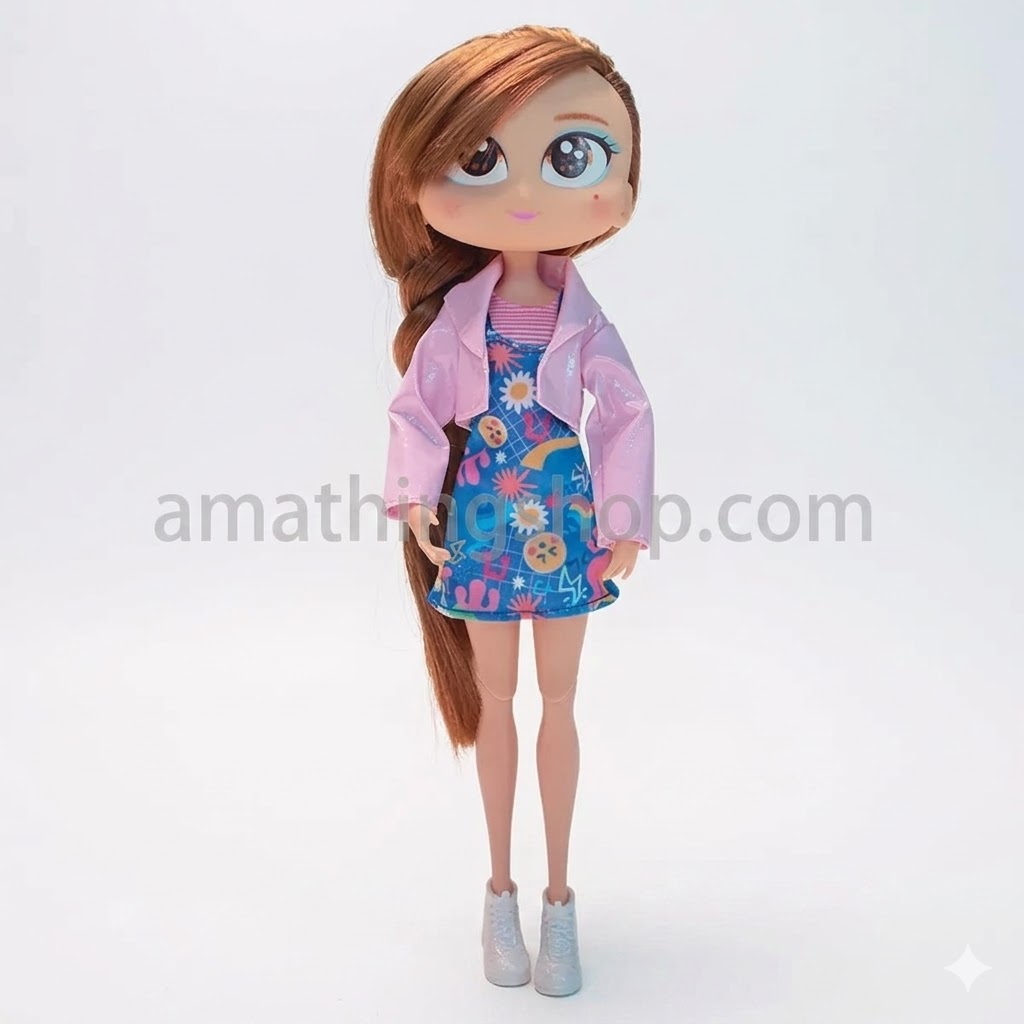 DISTROLLER – Muñeca Distroller Tinga Teen Tokers Chamoy y Amiguis 25 cm con Guitarra y Accesorios Original - Imagen 5