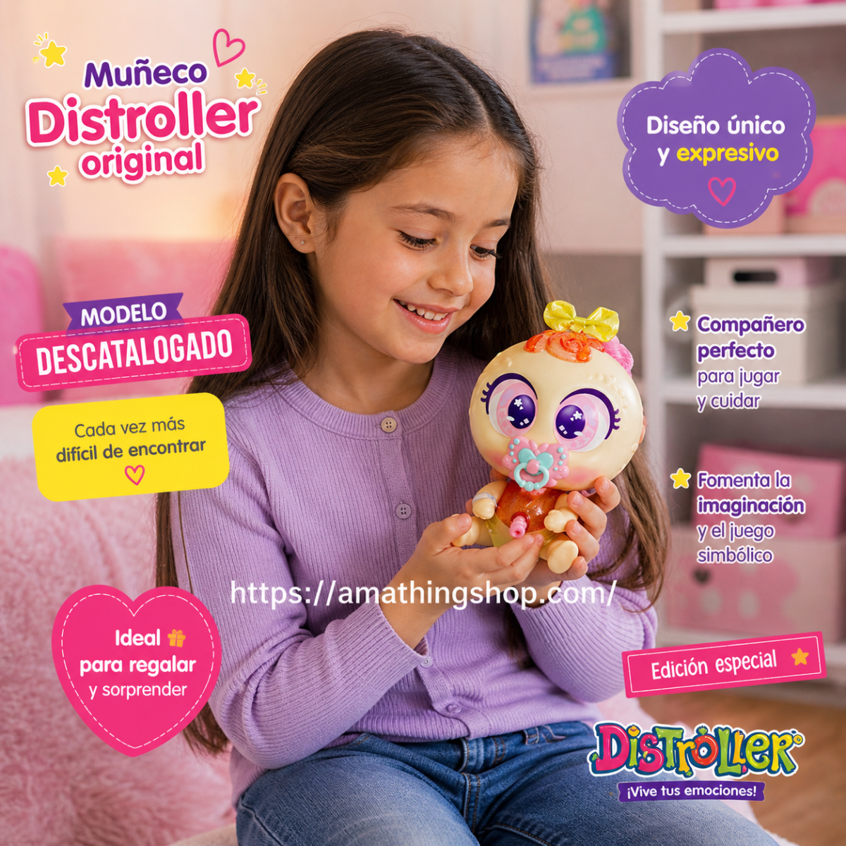 DISTROLLER – Distroller Emoshionato Jip Jip Filin Amarillo con Luz, Vibración y Neo-Móvil 986979 - Imagen 7