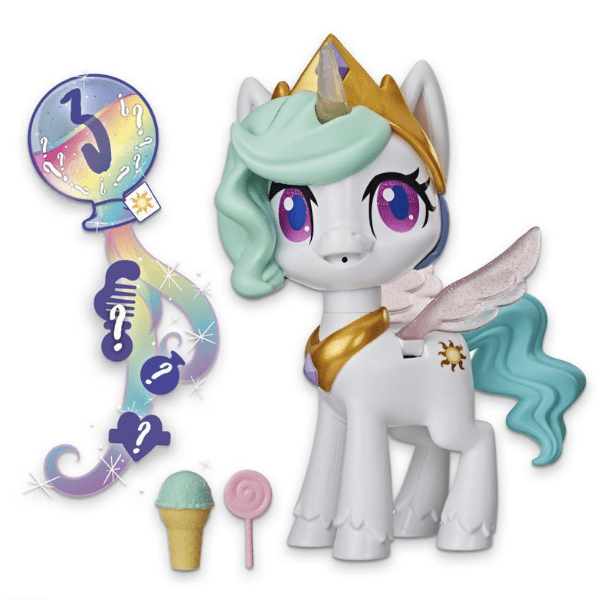 MY LITTLE PONY – Princesa Celestia Unicornio Besitos Mágicos Interactivo 25cm Unicornio Besitos Luces Regalo Niña - Imagen 4