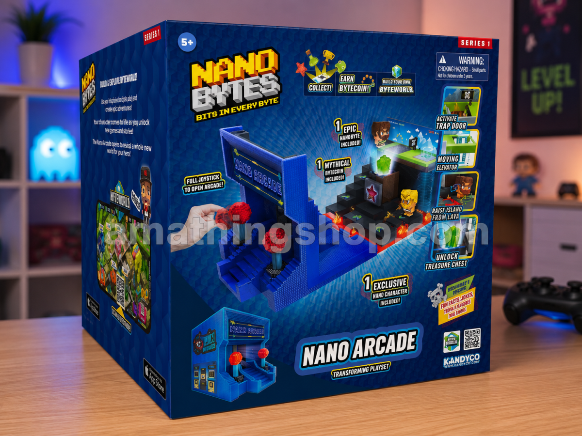 NANOBYTES – Nano Arcade NanoBytes KA8012 con Figura Exclusiva | Mini Máquina Recreativa Retro Coleccionable - Imagen 9