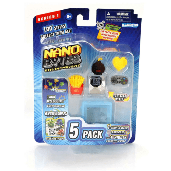 NANOBYTES – Serie 1 Coleccionables Pack De 5 - Imagen 3