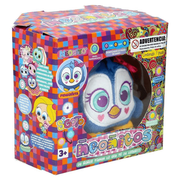 NEONATO – Bebé Sigoto Ñeoñito Pingüiñita Distroller Peluche Suave Pequeño Juguete Bebé 3+ - Imagen 4
