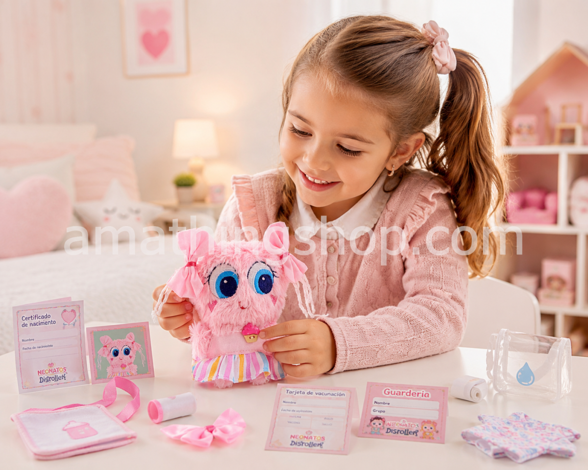 NEONATO – Distroller Neonato Mazapán Sigolishius Delishius Pompshius Peluche Bebé Original - Imagen 5