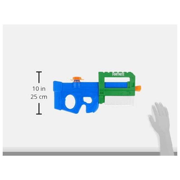 NERF – Pistola de Agua Compacta Supersoaker Fortnite Compact SMG E9963 Pistola Agua Hasbro 42x25x4cm Niños Playa Regalo - Imagen 6