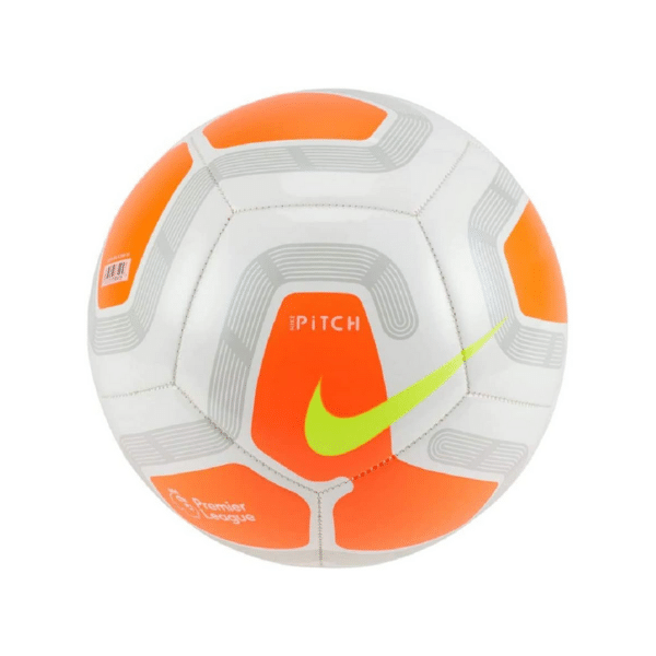 NIKE – Balón fútbol Pitch Premier League talla 5 SC3569-620 blanco naranja - Imagen 2