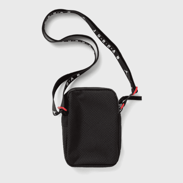 NIKE – Bolso Jordan Jan Diamond Festival Bag Negro Unisex 18 cm - Imagen 3