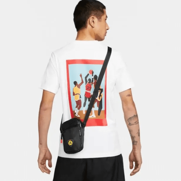 NIKE – Bandolera Jordan JDN Moto Festival Bag Negra 9A0620-023 - Imagen 7
