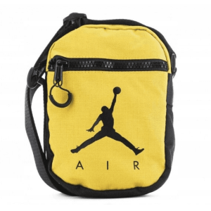NIKE – Bolso Nike Jordan Jumpman Festival Amarillo University Gold Unisex 21×15 cm Bandolera Pequeña 9A0197