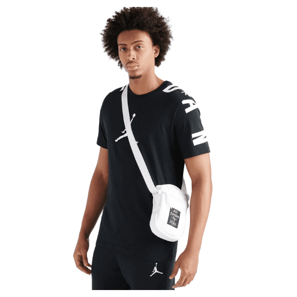 NIKE – Bolso Bandolera Nike Air Jordan Crossbody Blanco Unisex 9A0225-001 Original - Imagen 5