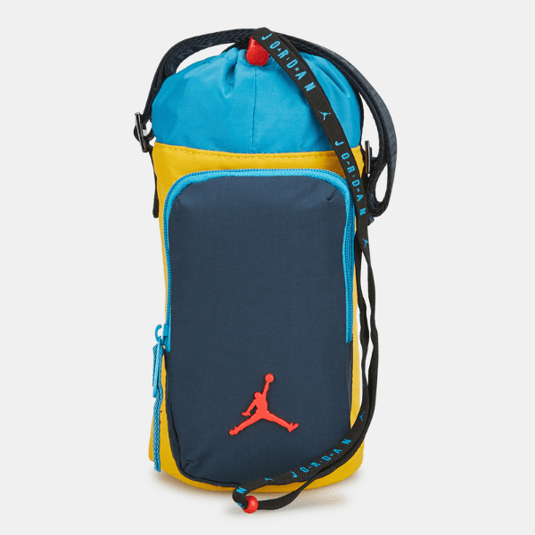 NIKE – Bandolera Portabotellas Jordan Water Bottle Holder Azul Amarillo 9A0594-Y0H