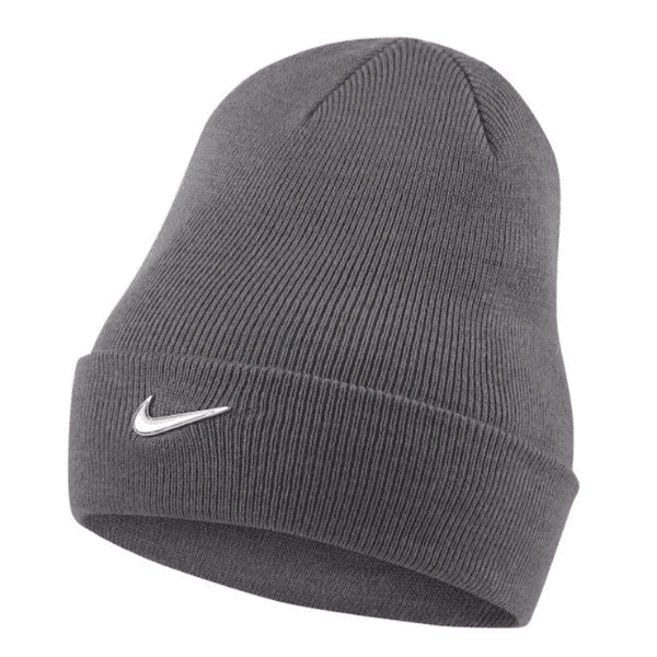 NIKE – Gorro de lana Beanie Cuffed Swoosh Gris