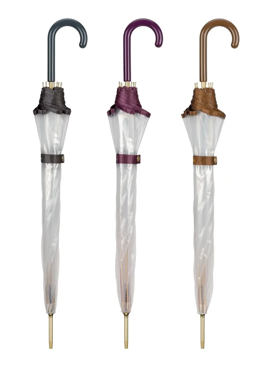 Paraguas CACHAREL · Largo Automático · Transparente · Largo 86cm