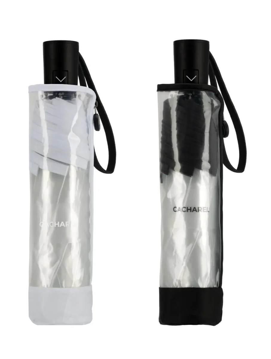 Paraguas CACHAREL · Transparente · Plegable automático · Ecofriendly - Imagen 8